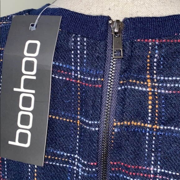 Daphnea Allsha brushed check peplum boxy top - Picture 4 of 8